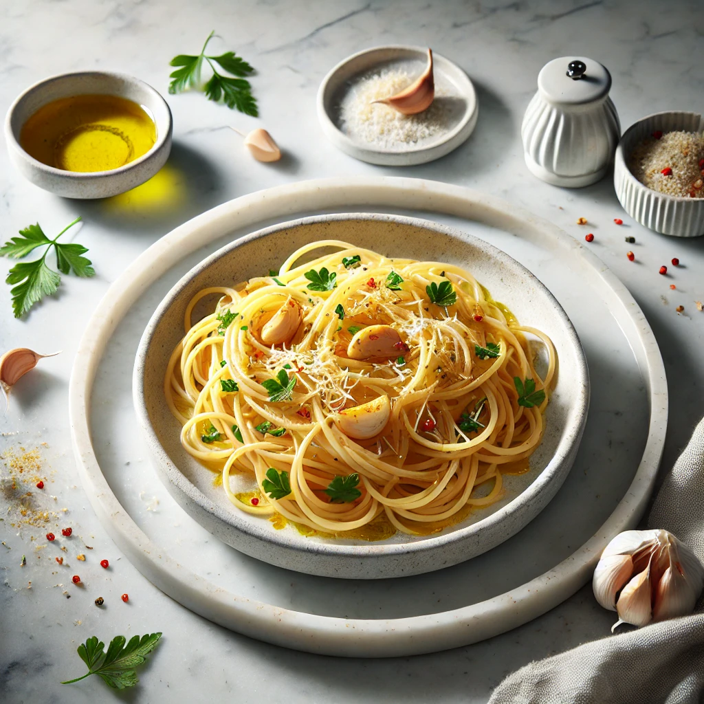 Spaghetti Aglio e Olio (Classic Italian Pasta)